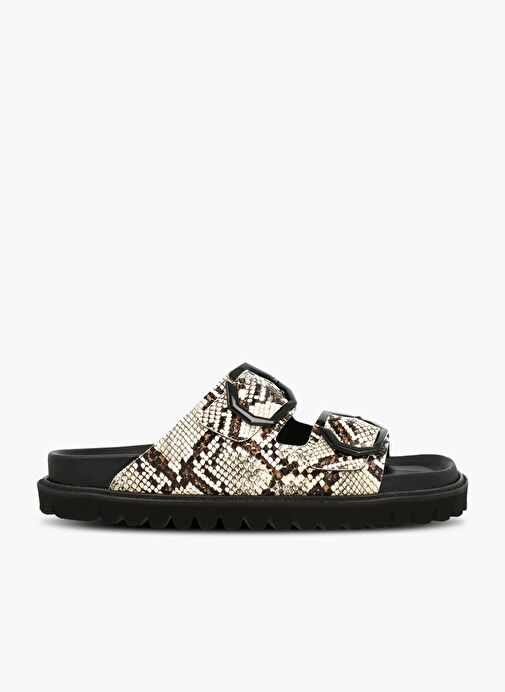 Kadın Terlik GALIA G106281 Genuins Vegan Snake Sand - Görsel 2