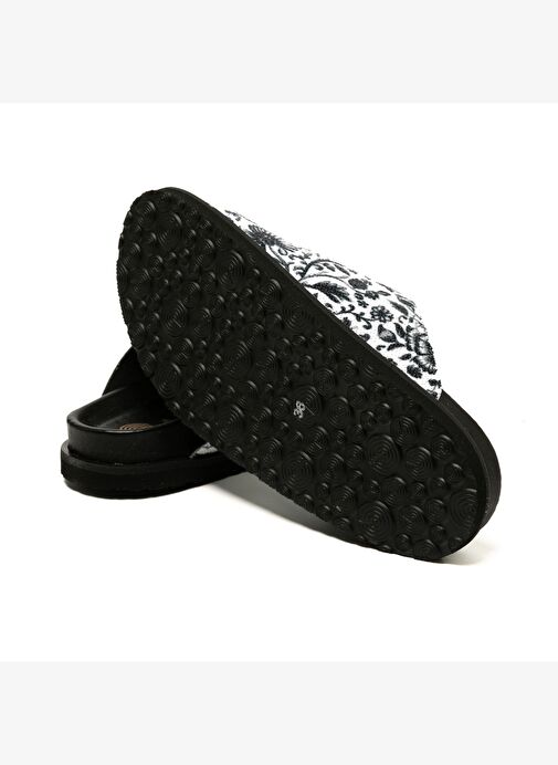 Kadın Terlik GALIA G106360 Genuins Vegan Tile Black - Görsel 7