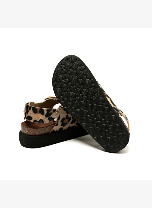 Kadın Terlik FELINA G106330 Genuins Vegan Leopard - Görsel 7