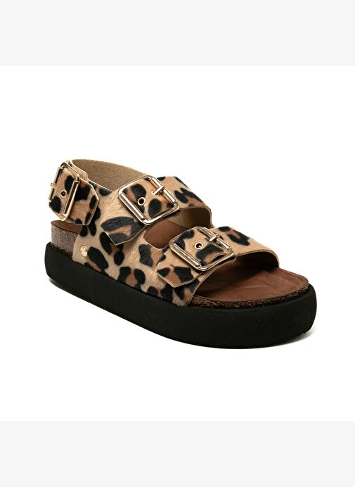 Kadın Terlik FELINA G106330 Genuins Vegan Leopard - Görsel 3