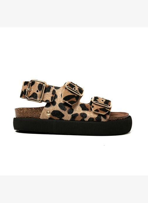 Kadın Terlik FELINA G106330 Genuins Vegan Leopard - Görsel 2
