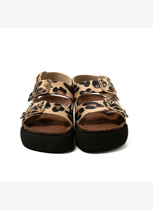 Kadın Terlik FELINA G106330 Genuins Vegan Leopard - Görsel 5