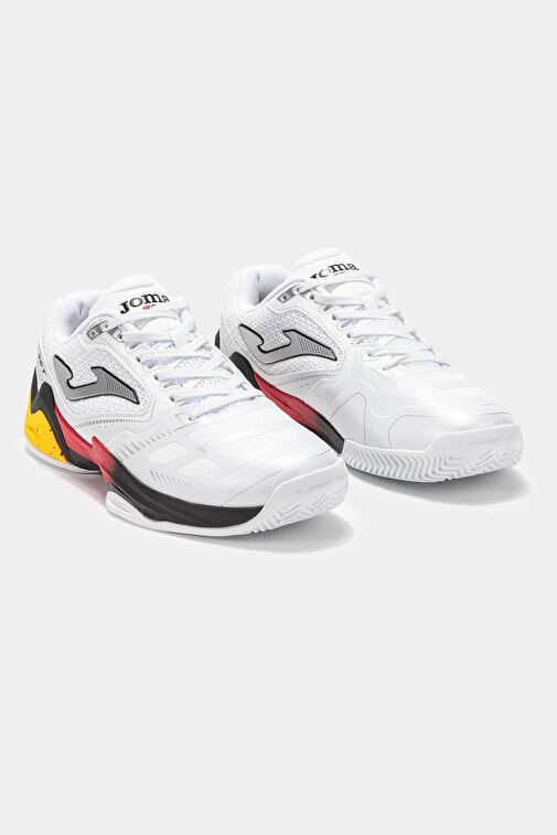 Joma Set Men 2402 Beyaz Kırmızı Erkek Tenis Ayakkabısı - Görsel 3