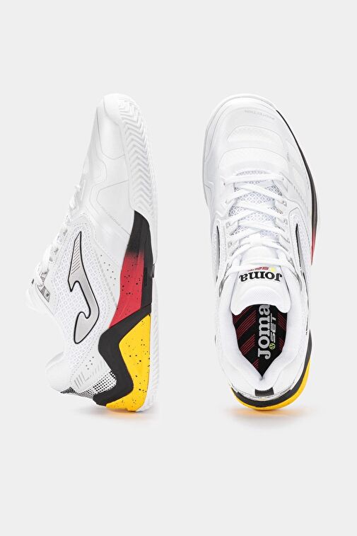 Joma Set Men 2402 Beyaz Kırmızı Erkek Tenis Ayakkabısı - Görsel 5