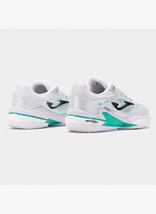 Joma Slam Erkek Beyaz Toprak - Sert Kort Tenis & Padel Ayakkabısı TSLAMW2402OM - Görsel 4