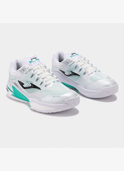 Joma Slam Erkek Beyaz Toprak - Sert Kort Tenis & Padel Ayakkabısı TSLAMW2402OM - Görsel 3