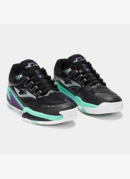 Joma Slam Erkek Siyah Toprak - Sert Kort Tenis & Padel Ayakkabısı TSLAMS2501OM - Görsel 2