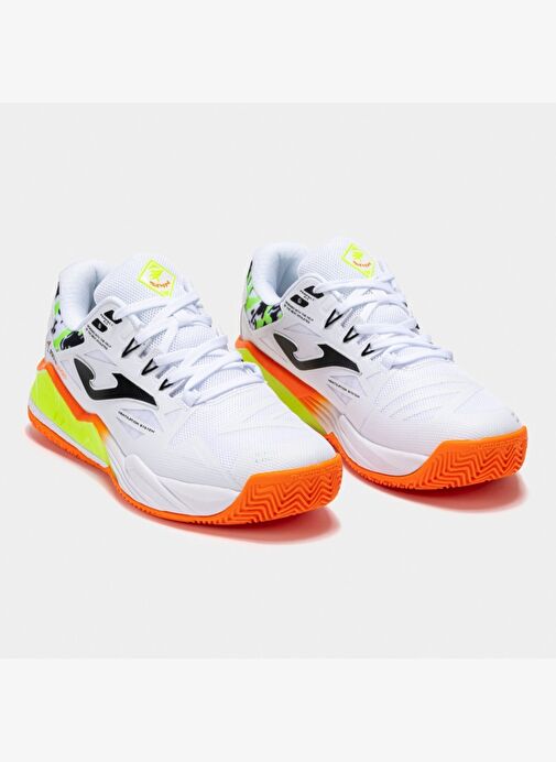 Joma Spin Erkek Beyaz Toprak - Sert Kort Tenis & Padel Ayakkabısı TSPILS2502OM - Görsel 3