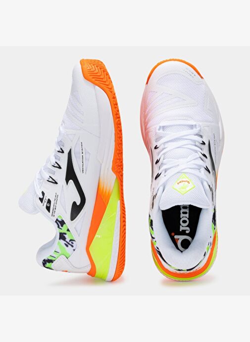 Joma Spin Erkek Beyaz Toprak - Sert Kort Tenis & Padel Ayakkabısı TSPILS2502OM - Görsel 5