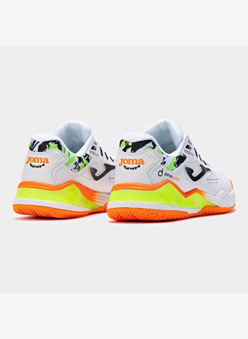 Joma Spin Erkek Beyaz Toprak - Sert Kort Tenis & Padel Ayakkabısı TSPILS2502OM - Görsel 4