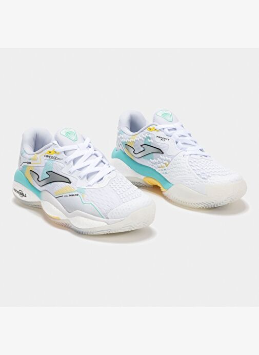Joma Smash Kadın Beyaz Toprak Kort Tenis & Padel Ayakkabısı TSMALS2532C - Görsel 3