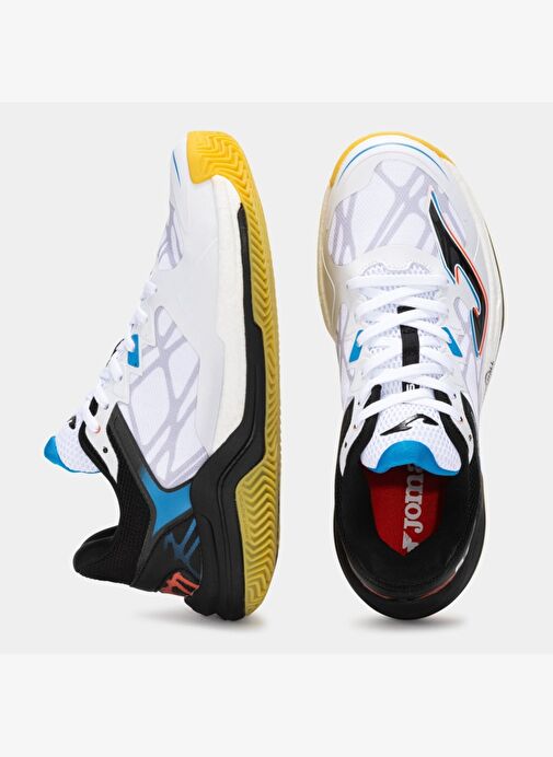 Joma Joma Beyaz Siyah V6.2 Erkek Beyaz Kauçuk Tabanlı Spor Ayakkabı V62S2502 Tenis Ayakkabıları | Boyner Beyaz Siyah - 5. görsel