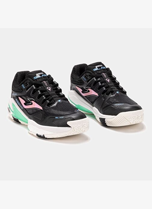 Joma Slam Kadın Siyah Toprak - Sert Kort Tenis & Padel Ayakkabısı TSLALS2502OM - Görsel 3