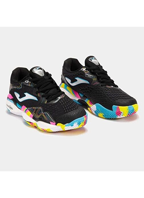Joma Smash Men 2591 Negro Multicolor Toprak Kort Erkek Tenis Ayakkabısı TSMAS2591C - Görsel 3