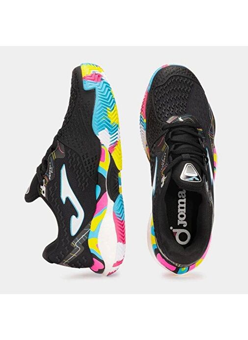 Joma Smash Men 2591 Negro Multicolor Toprak Kort Erkek Tenis Ayakkabısı TSMAS2591C - Görsel 5