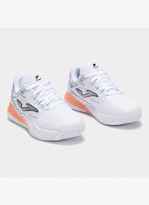 Joma Spin Kadın Beyaz Toprak - Sert Kort Tenis & Padel Ayakkabısı TSPILS2502OM - Görsel 3