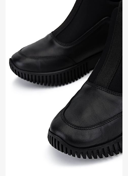 Tamer Tanca Kadın Hakiki Deri Siyah Casual Bot - Görsel 5