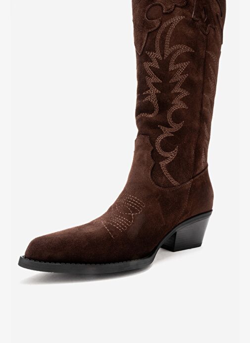 Luvi Shoes Luvi Shoes Belirsiz MATIAS Kahverengi Süet Hakiki Deri Kadın Nakışlı Western Çizme Boyner'de! Belirsiz - 9. görsel