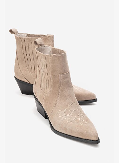 Luvi Shoes Luvi Shoes Belirsiz JULIETA Bej Süet Hakiki Deri Kadın Western Bot Boyner'de! Belirsiz - 2. görsel