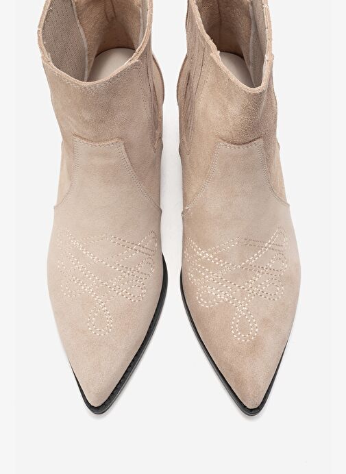 Luvi Shoes Luvi Shoes Belirsiz JULIETA Bej Süet Hakiki Deri Kadın Western Bot Boyner'de! Belirsiz - 3. görsel