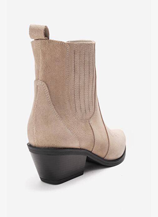 Luvi Shoes Luvi Shoes Belirsiz JULIETA Bej Süet Hakiki Deri Kadın Western Bot Boyner'de! Belirsiz - 6. görsel