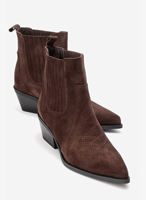 Luvi Shoes Luvi Shoes Belirsiz JULIETA Kahverengi Süet Hakiki Deri Kadın Western Bot Boyner'de! Belirsiz - 2. görsel