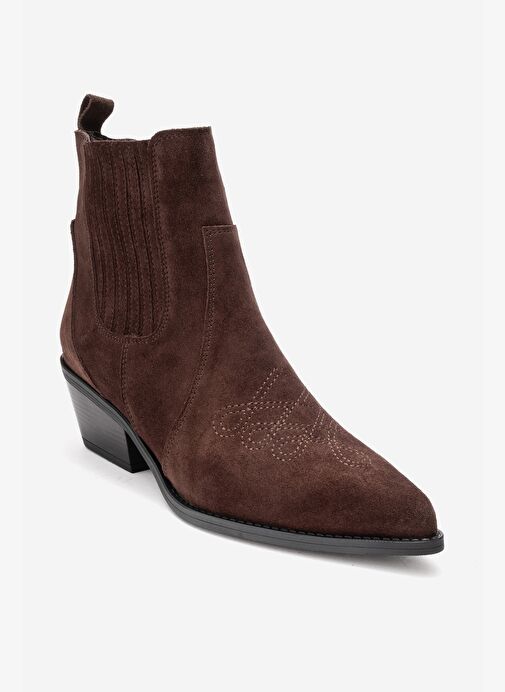 Luvi Shoes Luvi Shoes Belirsiz JULIETA Kahverengi Süet Hakiki Deri Kadın Western Bot Boyner'de! Belirsiz - 4. görsel