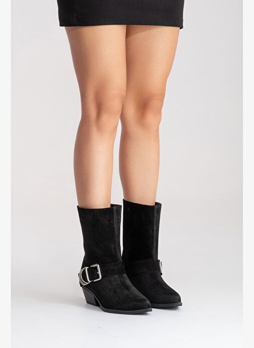 Luvi Shoes Luvi Shoes Belirsiz VELMOR Siyah Süet Hakiki Deri Tokalı Kadın Western Bot Boyner'de! Belirsiz - 5. görsel