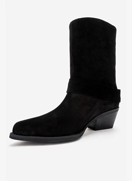 Luvi Shoes Luvi Shoes Belirsiz VELMOR Siyah Süet Hakiki Deri Tokalı Kadın Western Bot Boyner'de! Belirsiz - 9. görsel