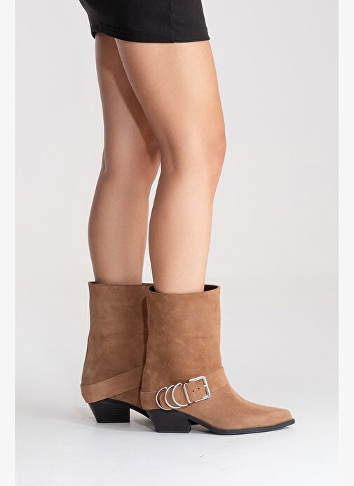 Luvi Shoes Luvi Shoes Belirsiz VELMOR Toprak Süet Hakiki Deri Tokalı Kadın Western Bot Boyner'de! Belirsiz - 6. görsel