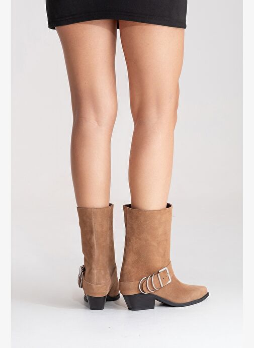 Luvi Shoes Luvi Shoes Belirsiz VELMOR Toprak Süet Hakiki Deri Tokalı Kadın Western Bot Boyner'de! Belirsiz - 7. görsel