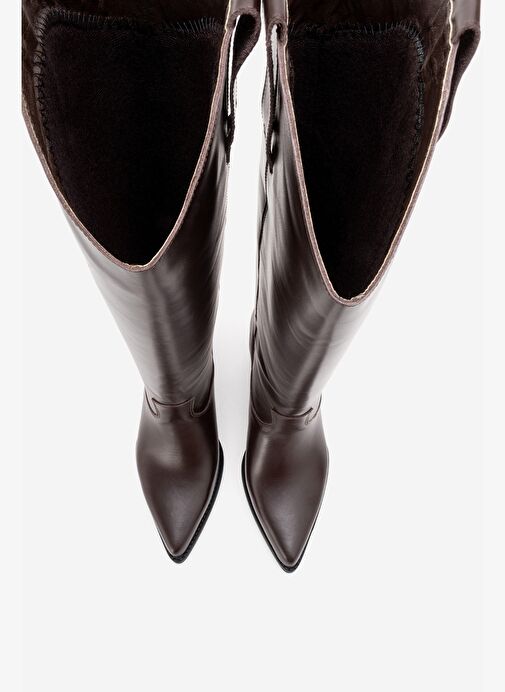 Luvi Shoes Luvi Shoes ANIA Kahverengi Cilt Hakiki Deri Kadın Western Çizme Bot | Boyner Kahverengi - 3. görsel