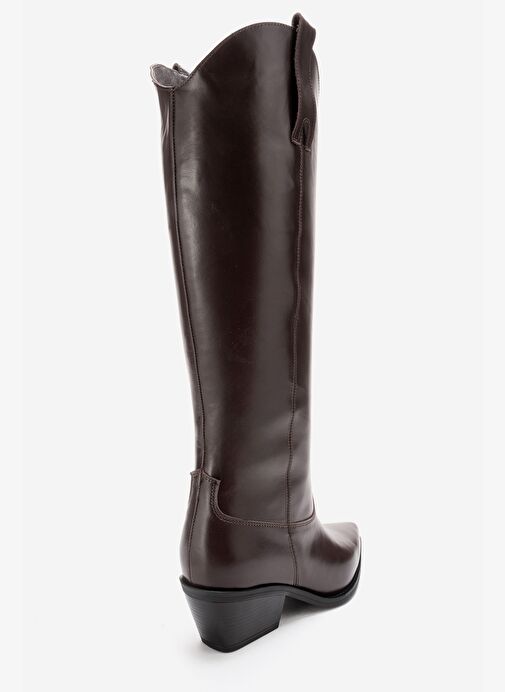 Luvi Shoes Luvi Shoes ANIA Kahverengi Cilt Hakiki Deri Kadın Western Çizme Bot | Boyner Kahverengi - 8. görsel