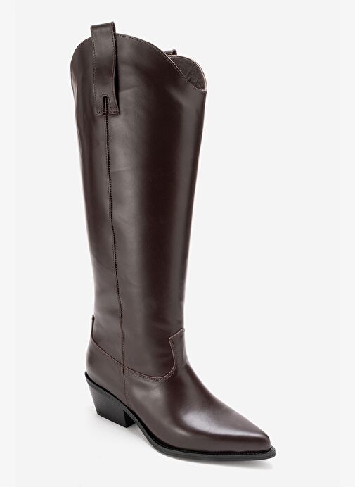 Luvi Shoes Luvi Shoes ANIA Kahverengi Cilt Hakiki Deri Kadın Western Çizme Bot | Boyner Kahverengi - 9. görsel