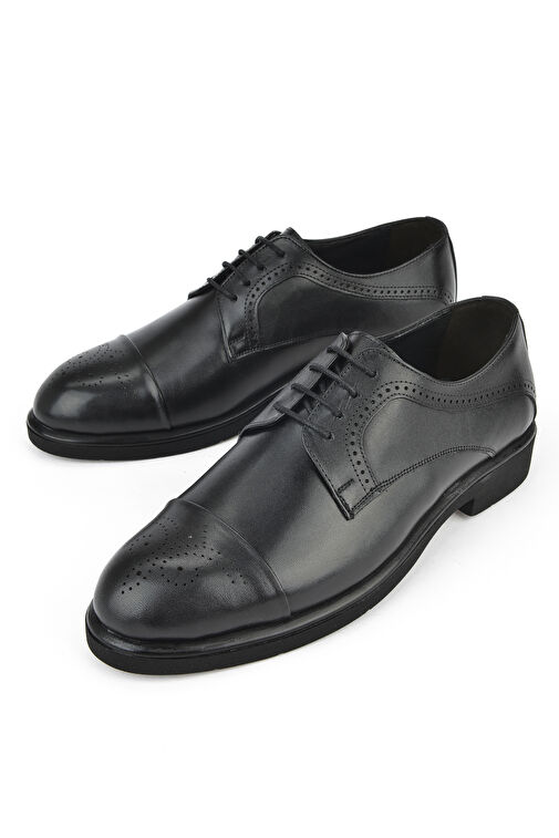 Ziya, Erkek Hakiki Deri Klasik Ayakkabı 15148Z837 Siyah - Görsel 4