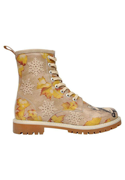 Kadın Vegan Deri Bej Uzun Bot - Raccoon Tasarım - Görsel 7