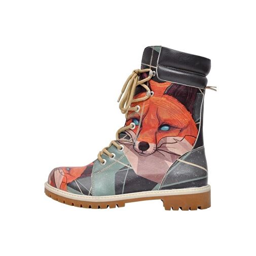 Kadın Vegan Deri Çok Renkli Uzun bot - Red Fox Tasarım - Görsel 2