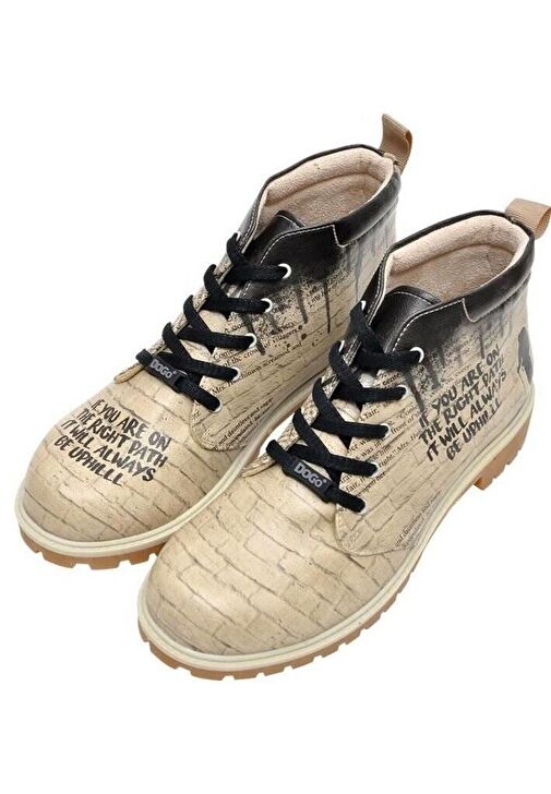 Erkek Vegan Deri Bej Bilekte Bot - The Right Path Tasarım - Görsel 3