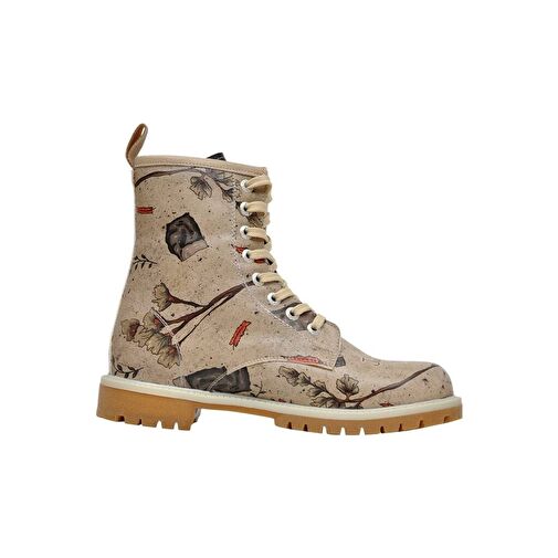 Kadın Vegan Deri Gri Uzun Bot - Night Owl Tasarım - Görsel 7