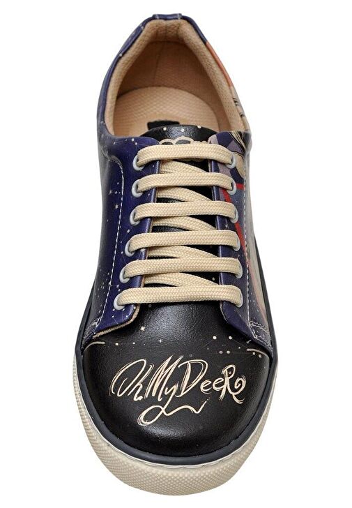 Kadın Vegan Deri Lacivert Sneakers - Oh My Deer Tasarım - Görsel 6
