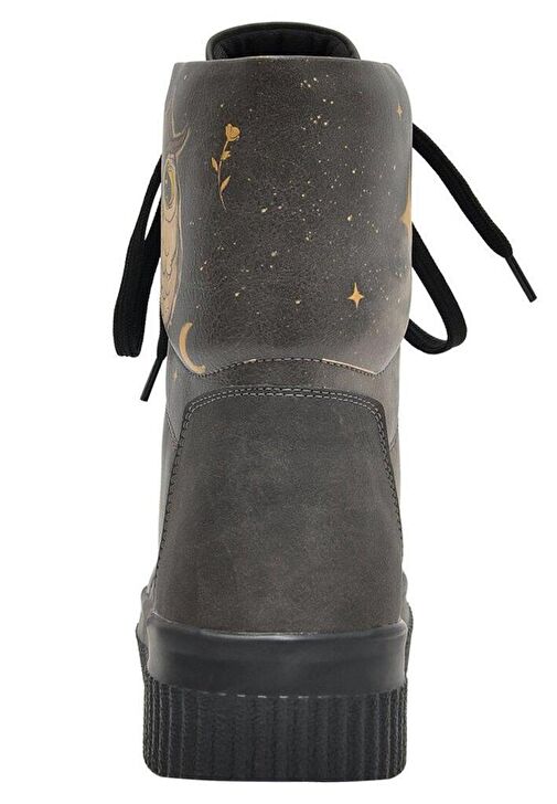 Kadın Vegan Deri Siyah Uzun Bot - Owls Family Tasarım - Görsel 7