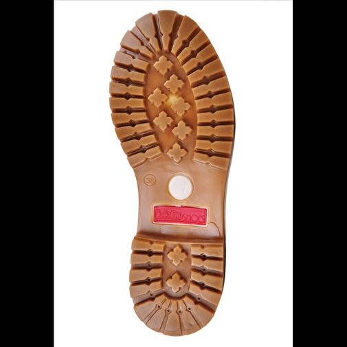 Kadın Vegan Deri Bej Fermuarlı Kısa Bot - Music on World Off Tasarım - Görsel 8