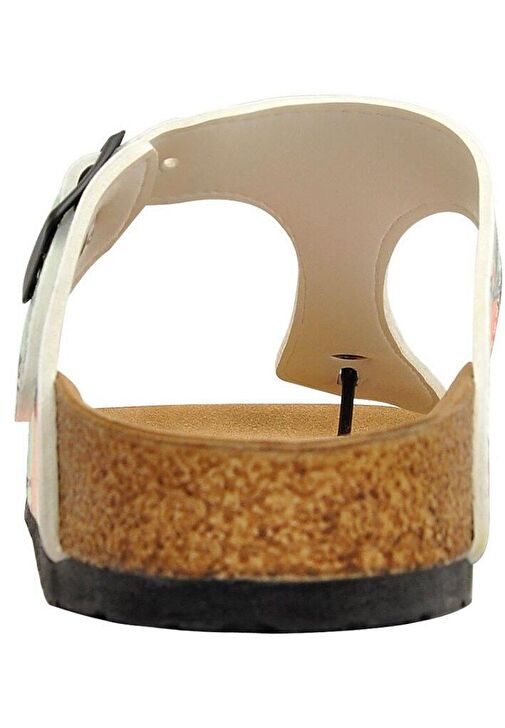 Kadın Vegan Deri Turkuaz Parmak Arası Terlik - Be a Flamingo Tasarım - Görsel 8