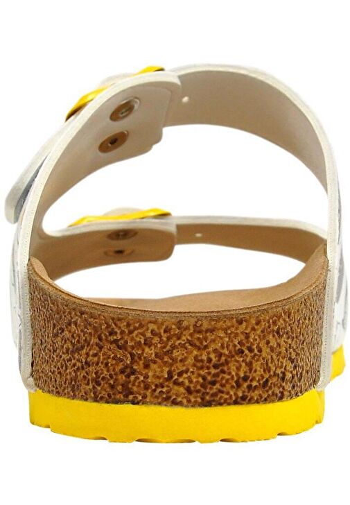 Kadın Vegan Deri Beyaz Terlik - Monochrome Cats Tasarım - Görsel 8