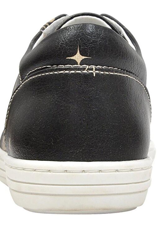 Çocuk Vegan Deri Siyah Bağcıksız Sneakers - Can't Find a Way Tasarım - Görsel 7