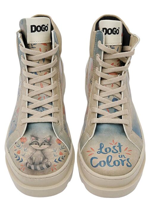 Kadın Vegan Deri Bej Bot - Lost in Colors Tasarım - Görsel 4