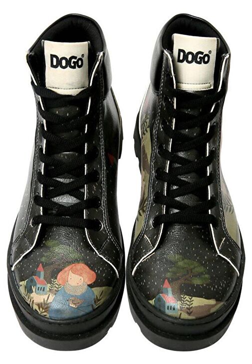 Kadın Vegan Deri Siyah Bot - Save the Bird Tasarım - Görsel 4