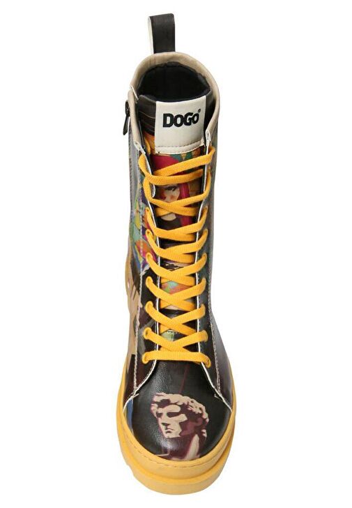 Kadın Vegan Deri Siyah Fermuarlı Uzun Bot - Art Form Tasarım - Görsel 6