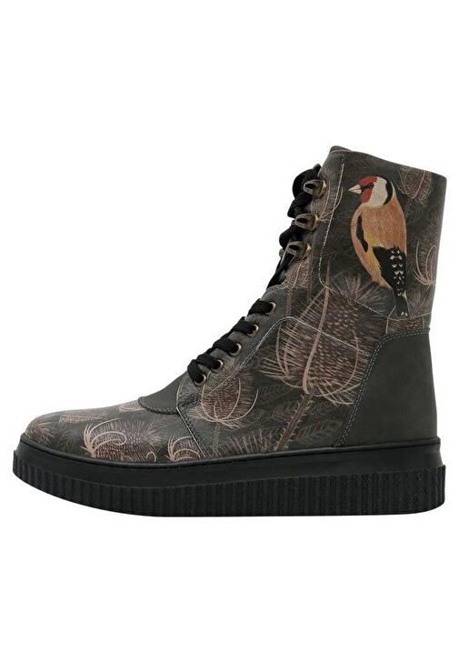 Kadın Vegan Deri Siyah Uzun Bot - Goldfinch Tasarım - Görsel 6