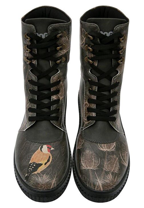 Kadın Vegan Deri Siyah Uzun Bot - Goldfinch Tasarım - Görsel 8